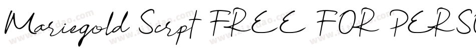 Mariegold Scrpt FREE FOR PERSONAL USE字体转换